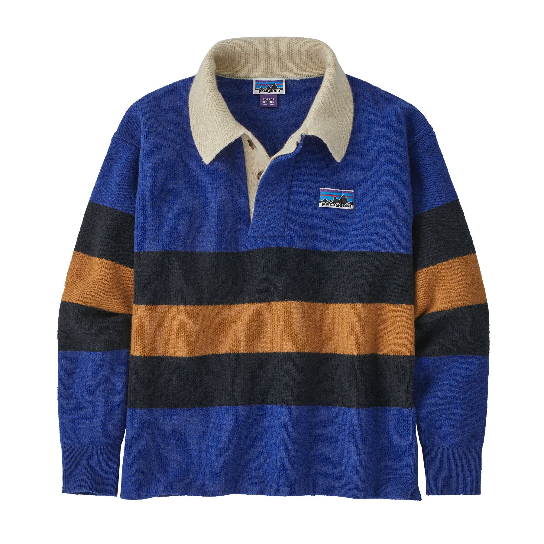 Recycled Wool-Blend Rugby Sweater