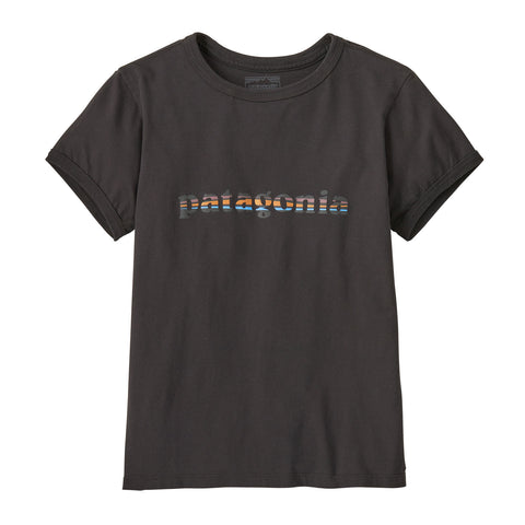 ウィメンズ・'73 テキスト・ロゴ・オーガニック・リンガー・ティー