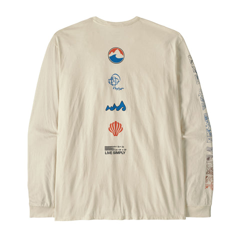 メンズ・ロングスリーブ・ロング・ウェイ・ラウンド・オーガニック・Tシャツ