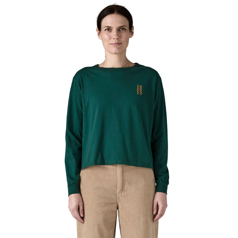 ウィメンズ・ロングスリーブ・ドリフトウェイズ・イージーカット・オーガニック・Tシャツ