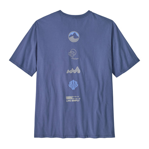 メンズ・ロング・ウェイ・ラウンド・オーガニック・Tシャツ