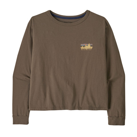 ウィメンズ・ロングスリーブ・'73 スカイライン・イージーカット・オーガニック・Tシャツ