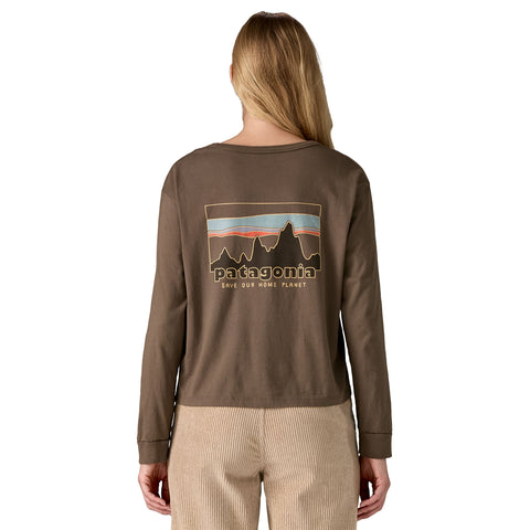 ウィメンズ・ロングスリーブ・'73 スカイライン・イージーカット・オーガニック・Tシャツ