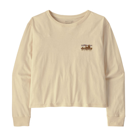 ウィメンズ・ロングスリーブ・'73 スカイライン・イージーカット・オーガニック・Tシャツ