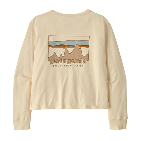 ウィメンズ・ロングスリーブ・'73 スカイライン・イージーカット・オーガニック・Tシャツ