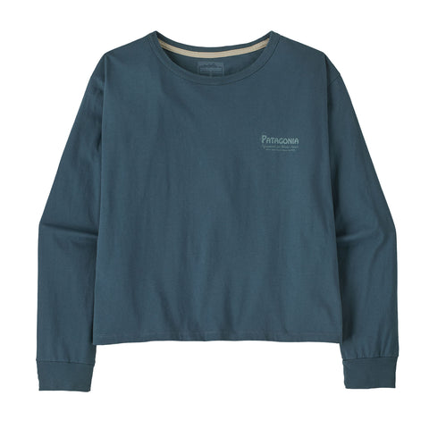 ウィメンズ・ロングスリーブ・ウォーター・ピープル・バナー・イージーカット・Tシャツ