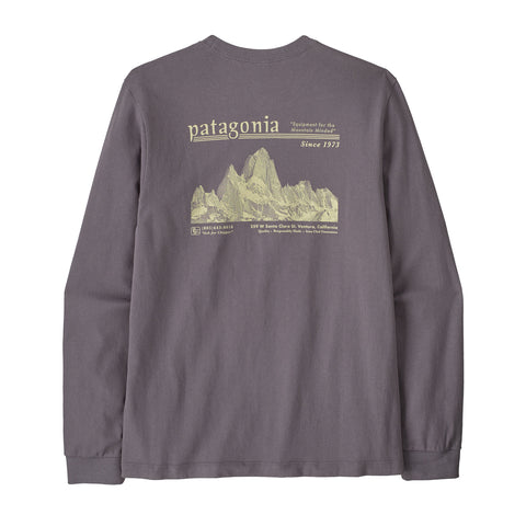 メンズ・ロングスリーブ・ミッドウェイト・ハット・トリッパー・スカイライン・Tシャツ