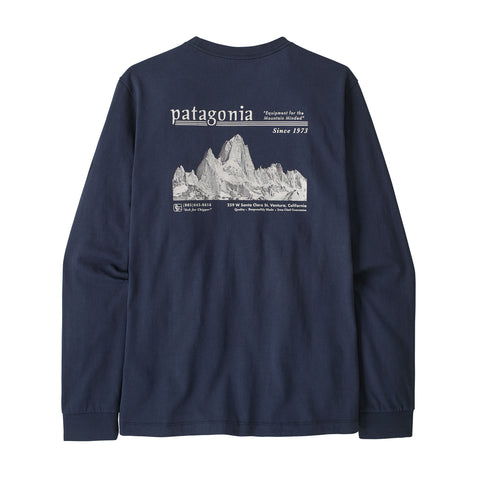 メンズ・ロングスリーブ・ミッドウェイト・ハット・トリッパー・スカイライン・Tシャツ