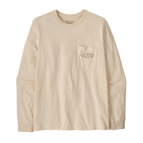 メンズ・ロングスリーブ・ミッドウェイト・'95 オーバル・ロゴ・ポケット・Tシャツ