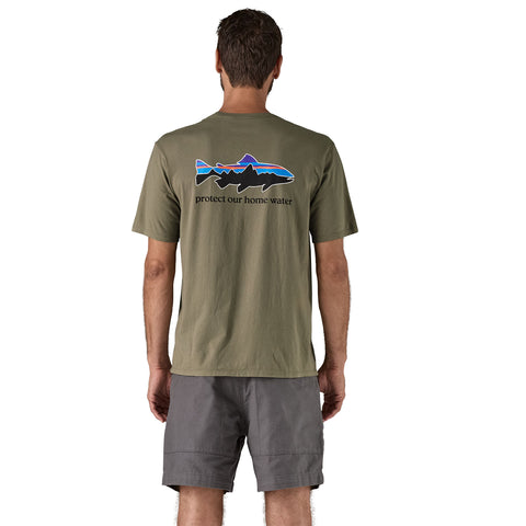 メンズ・ホーム・ウォーター・トラウト・オーガニック・Tシャツ