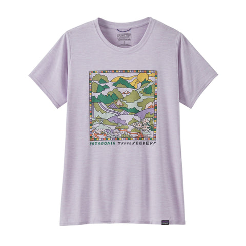 ウィメンズ・キャプリーン・クール・デイリー・グラフィック・シャツ（ランズ）