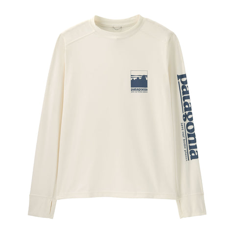 【UPF40+ 吸湿速乾】キッズ・ロングスリーブ・キャプリーン・シルクウェイト・Tシャツ