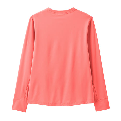 【UPF40+ 吸湿速乾】キッズ・ロングスリーブ・キャプリーン・シルクウェイト・Tシャツ