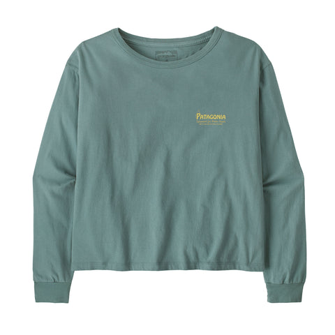 ウィメンズ・ロングスリーブ・ウォーター・ピープル・バナー・イージーカット・Tシャツ