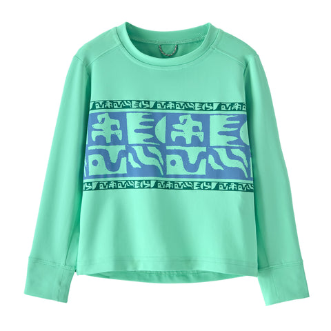 【UPF40+ 吸湿速乾】ベビー・ロングスリーブ・キャプリーン・シルクウェイト・Tシャツ