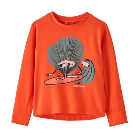 【UPF40+ 吸湿速乾】ベビー・ロングスリーブ・キャプリーン・シルクウェイト・Tシャツ