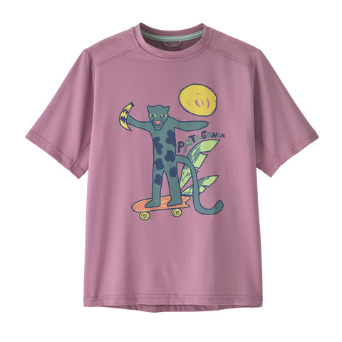 【UPF40+ 吸湿速乾】キッズ・キャプリーン・シルクウェイト・Tシャツ