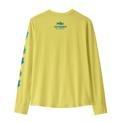 【UPF40+ 吸湿速乾】キッズ・ロングスリーブ・キャプリーン・シルクウェイト・Tシャツ