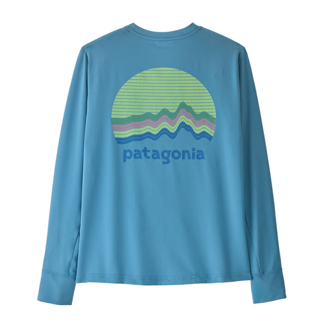 【UPF40+ 吸湿速乾】キッズ・ロングスリーブ・キャプリーン・シルクウェイト・Tシャツ