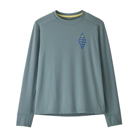 【UPF40+ 吸湿速乾】キッズ・ロングスリーブ・キャプリーン・シルクウェイト・Tシャツ