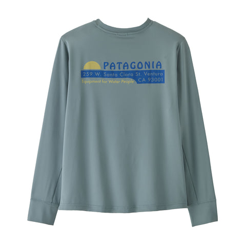 【UPF40+ 吸湿速乾】キッズ・ロングスリーブ・キャプリーン・シルクウェイト・Tシャツ
